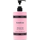 bebe Silver Shower Gel - Moisturizing Body Wash Women with Mango, Tuberose and Yellow Peony Notes - Leaves Skin Hydrated, Soft and Silky - 16.9 oz