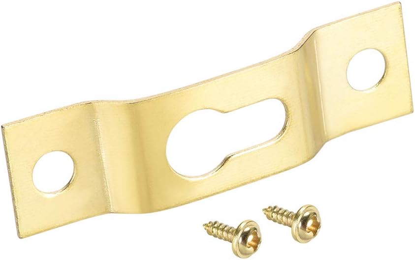 uxcell Keyhole Hanging Plate, 40mm x 11mm Single Hole Hook for Picture