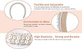 Lusofie Pearl Headbands Faux Pearl Hairbands White Bridal Beaded Hair Hoop view 9