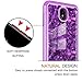 LeYi for Galaxy J7 Refine/ J7 2018/ J7 Star/ J7 Top/ J7 Aura/J7 Aero/Crown/Eon Case w/Tempered Glass Screen Protector for Girls Women,Seashell Pattern Marble Phone Case for J7 V 2nd Gen Purple
