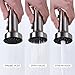 Versatile Brushed Nickel Triple Functional Kitchen Faucet Spray Nozzle Head Replacement Part For Pull Out Kitchen Sink Faucets Pause Stream and Spray Modes