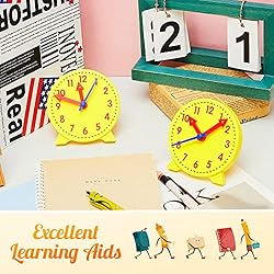 Henoyso 48 Pieces Teaching Clock Kit for Kids to