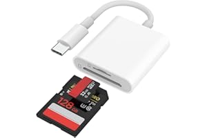 SD Card Reader USB C for iPhone 17/16/15 Series, AIDOUBARA Memory Card Reader with SD and Micro SD Slot, Digital Camera Adapt