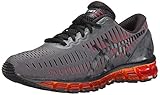 ASICS Men's Gel Quantum 360 Running Shoe, Carbon/Black/Orange, 10 M US