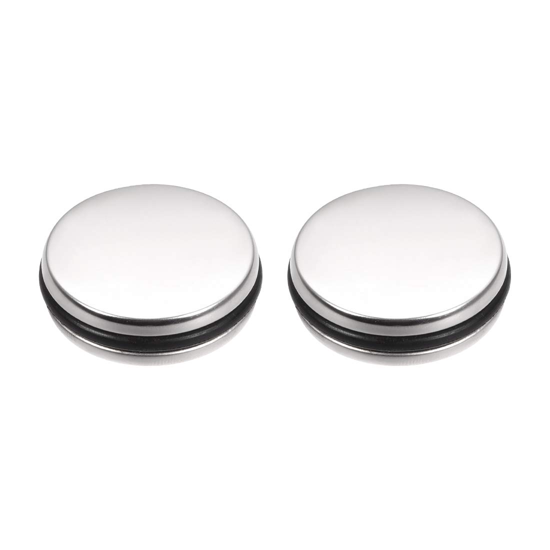 sourcing map Basin Sink Plug Stopper Stainless Steel 35mm Diameter Drain Stopper 2Pcs