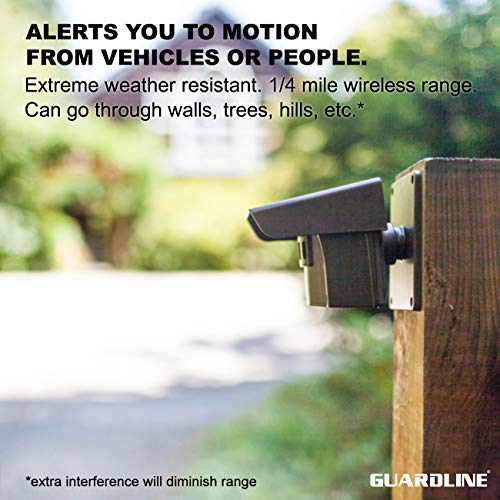 1/4 Mile Long Range Wireless Driveway Alarm w/Two Sensors Kit Outdoor Weather Resistant Motion Sensor/Detector- Best DIY Security Alert System- Protect Home, Perimeter, Yard, Garage, Pool