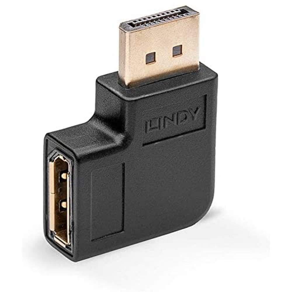 Lindy DisplayPort 1.4 Left Angled Adapter