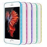 iPhone 6 Case, 5 Pack Ace Teah iPhone 6 6s Case Skin Matte Hard Back Cover with Enhanced TPU Secure Grip Non-slip Bumper Protective Case for iPhone 6/ 6S (4.7