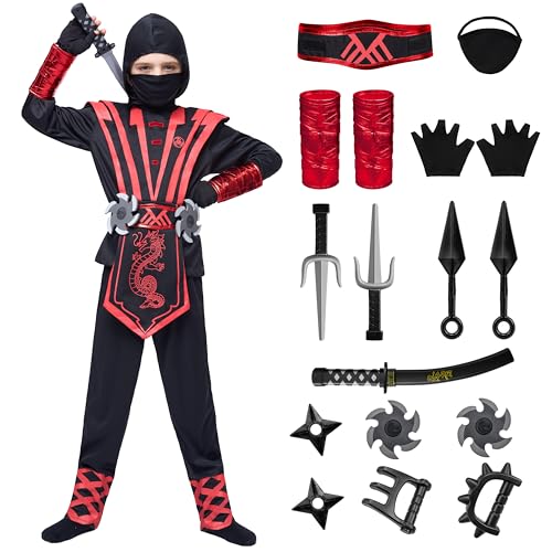 Spooktacular Creations Halloween Costume for Kids, Boys & Toddlers - Ninja Accessories Set for DressUp Party