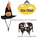 Rypet Cat Halloween Costume Halloween Cat Collar with Bells and Halloweens Pumpkin Hat Cats Costume Suit for Cats and Small Dogs