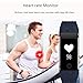 Juboury Fitness Tracker, Heart Rate Activity Tracker Touch Screen Wearable Pedometer Bluetooth Smart Wristand with Sleep Monitor,Steps Counter,Calories Track for Android and iOS Smart Phones (Blue)