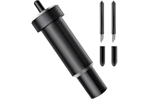 Niantime Deep Cut Blade and Housing Compatible with Cricut Maker, Replacement Deep point Blade Compatible with Air2/ Air3/ Maker/Maker 3 Cutting Machine (2 Deep Cut Blades & 1 Housing)