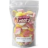 Swedish Bubs Candy Mix &ndash; Sour &amp; Sweet Swedish Gummies | Banana Toffee, Tutti Frutti, Lemon Raspberry &amp; Strawberry Vanilla (1 lb)