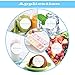 Amian Shop Ice Cube Tray with Removable Cover,Make 36 Large Ice Cubes,Easy Release,Odor Free Stackable White Ice Trays with Clear Lid,Set of 3
