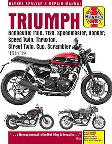 Download Triumph Bonneville T100, T120, Speedmaster, Bobber, Speed Twin, Thruxton, Street Twin, Cup, Scrambler (16 to 19) PDF