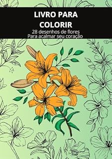 Livro Livro para Colorir: Desenho de flores para colorir