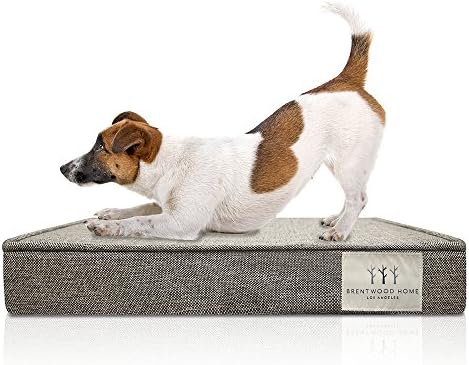 Brentwood Home 4-Inch Gel Memory Foam Orthopedic Pet Bed, 100% Made in USA, Waterproof, CertiPUR-US