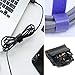 Silicone Cable Holder Clips, SoloWIT Desktop Cable Organizer Cord Management with 4 Reusable Cable Ties for Power Cord/USB Charging Cable/Mouse Cable PC Office and Home
