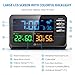 AMIR Weather Station, Large Color Display Clock Calendar with Alarm Clock, Snooze Function, Wireless Forecast Station with Sensor, Indoor Outdoor Thermometer for Home,Bedroom