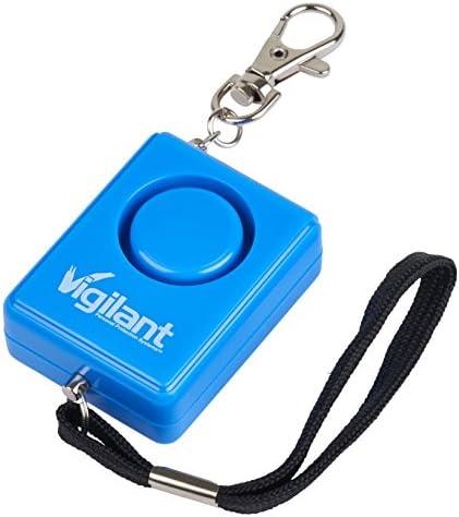 135dB Personal Alarm for Panic/Rape/Emergency Self Defense by Vigilant with Backpack/Keychain Clip and Help Cordâ„¢ Rip Cord Emergency Activation (PPS-42) (Blue)