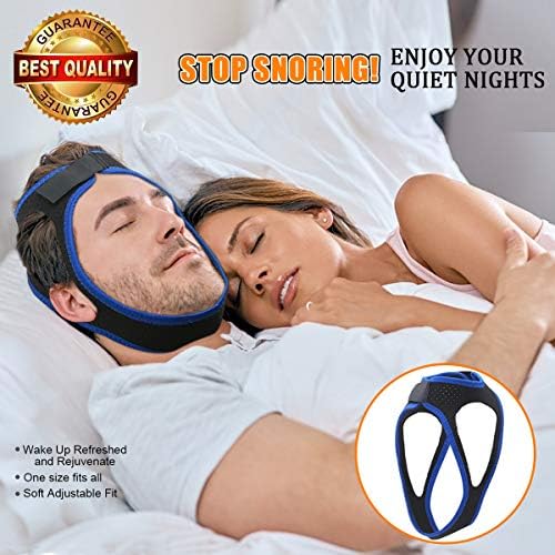 Dreamerd Snoring Chin Strap, Adjustable Anti-Snoring Jaw Strap Stop Snoring Chin Strap for Women Men