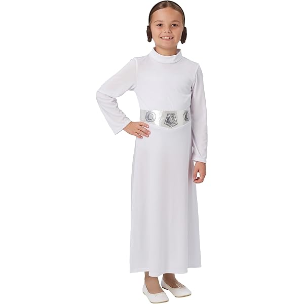 strapless open back dress Movie Princess Leia Women White Dress Cosplay Costume Outfits Hallowee –  TrendsinCosplay main image 0
