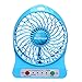 Magicooler Mini Fan Pocket Size 4-inch Vanes 3 Speeds Electric Portable Mini fan Desktop Fan Battery/ USB Powered Laptop PC Mute Cooler Cooling Operated Cool Cooler Fan Beat Heatwaves Pefect For Outdoor /Hiking/ Camping /Daily use (BLUE)