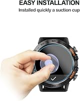 MIHENCE Screen Protector for K52 Smartwatch 1.39 Inch Tempered Glass 3 Pack view 2