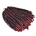 Spring Twist Braiding Hair(180strands/pieces fold), Fluffy Twist Hair, Nubian Twist Hair, Bomb Twist Hair Passion Twist Hair Ombre Colors Hair Extension, 8 Inch Spring Twist Hair 3 Packs (#T1B/Bug)