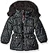Pink Platinum Girls' Tonal Floral Print Puffer Jacket