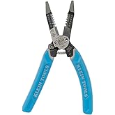 Klein Tools K12035L Klein-Kurve Wire Cutters, Heavy Duty Wire Stripping Tool with Lock, 8-20 AWG