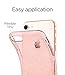 Spigen Liquid Crystal Glitter Designed for iPhone SE 2022 Case/iPhone SE 3 Case 2022 / iPhone SE 2020 Case/iPhone 8 Case/iPhone 7 Case - Rose Quartz