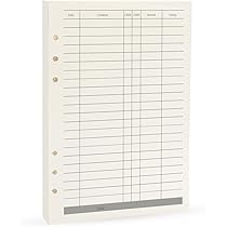 Amazon.com : A5 Planner Inserts,6 Ring Budget Binder Refill