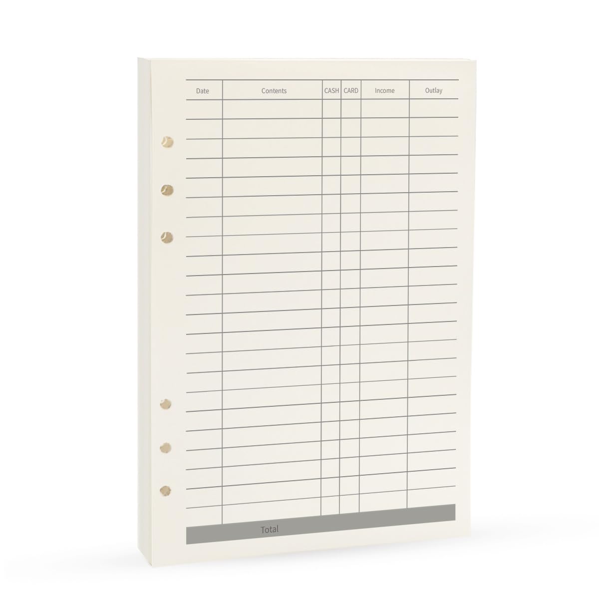 Harphia A5 A6 Loose Leaf Notebook Refill Spiral Binder Planner Inner Page Inside Paper Dairy Weekly Monthly Plan To do Line Dot grid (Finance, A5-21x14.2cm)