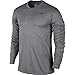 Nike DF Tee 2.0 Long Sleeve Training Shirt Carbon Heather | Black XL