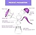 Manual Breast Pump, Breastfeeding Pump, Breastfeeding Using Nursing 100% Food Grade Silicone, BPA-Free Breastpump Materials Pregnant Women Supplies, Flexible & Lightweight & Portable