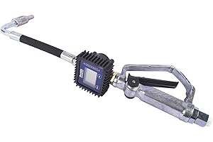 Enocos Digital Oil Control Valve Meter Nozzle, 1/2" inch NPT Inlet, 1-35 L/min LCD Displays 1500Psi 100Bar Heavy Duty Lubricant Fueling Nozzle with Flow Meter (Not for Gasoline)