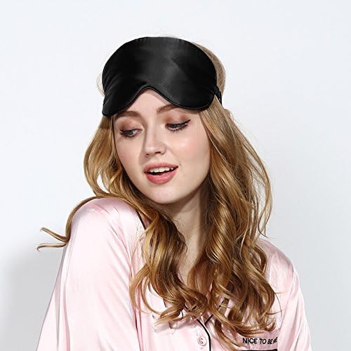 Linhoo Healthy Silk Sleep Mask Lightweight Natural Eye Shades Blindfold For Sleeping Travel Helper Eyecell
