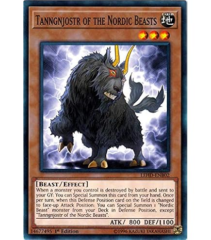 Amazon.com: Yu-Gi-Oh! - Tanngrisnir of The Nordic Beasts - LEHD