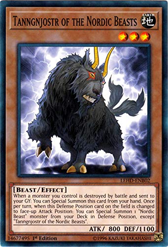 Yu-Gi-Oh! - Tanngnjostr of The Nordic Beasts - LEHD-ENB02 - Common - 1st Edition - Legendary Hero Decks - Aesir Deck