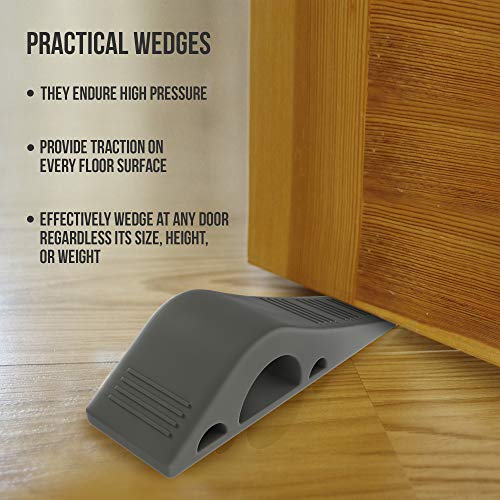 image for iCooker 4 Pack Door Stopper [Reliable and Practical] Rubber Door Stop 