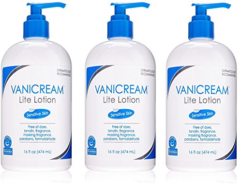 Vanicream Lite Lotion, Pump, 16 Ounce naKWwS, 3 Pack