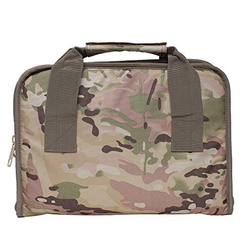 Kylebooker Tactical Deluxe Pistol Case Double Handgun Range Bags (CP)
