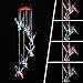 AGPtek Six Hummingbird Solar Mobile Wind Chimes with Bright Led Lights