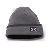 Under Armour Men's ColdGear Infrared Cuff Sideline Beanie, Graphite (040)/Amalgam Gray, One Size