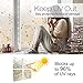 rabbitgoo Window Privacy Film, Frosted Glass Window Film, Stained Glass Removable Decorative Privacy Sticker, Non Adhesive UV Blocking Front Door Covering for Home, 3D Autumn Leaf, 35.4