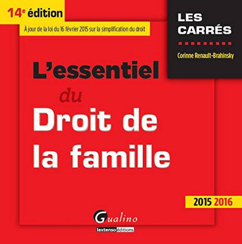 L' essentiel du droit de la famille