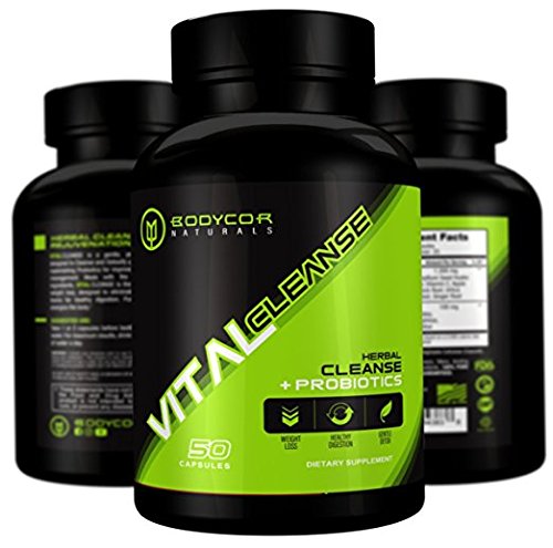 Bodycor™ vitalcleanse herbal detox + probiotics (50 capsules), …