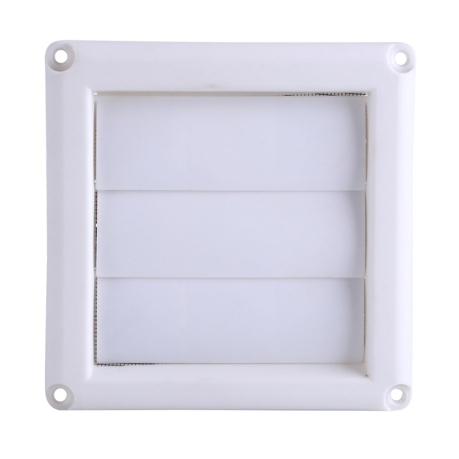 Plastic Air Vent Cover 3 Flaps Wall Duct Ventilation Grill with Net Home Improvement Building Materials(15 * 15cm)