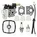Milttor RB-K70 Carb Primer Bulb Fuel Line Kit Fit Echo SRM 230 Carburetor SRM230 SRM231 PE231 GT231 PPT231 PAS231 PE230 GT230 PPT230 PAS 230 Trimmer A021000382 A021000720 primary
